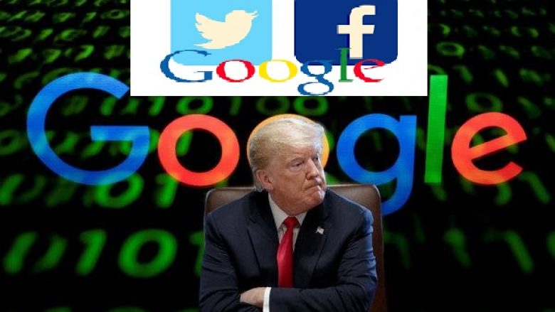 Donald Trump padit Twitter, Google dhe Facebook