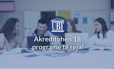UBT – institucioni privat me më së shumti programe studimi të akredituara në Kosovë
