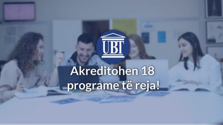 UBT – institucioni privat me më së shumti programe studimi të akredituara në Kosovë