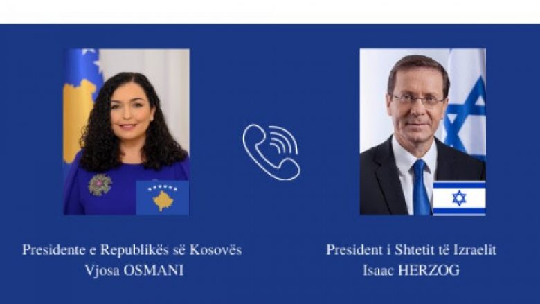 Osmani bisedë telefonike me presidentin e Izraelit, konfirmohet mbështetja për shqiptarët