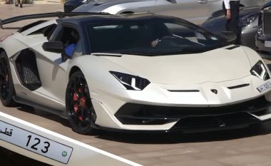 Targat e veturës sportive që kushtojnë 10 milionë euro, Lamborghini Aventador SVJ Roadster “defilon” nëpër rrugët e Monakos