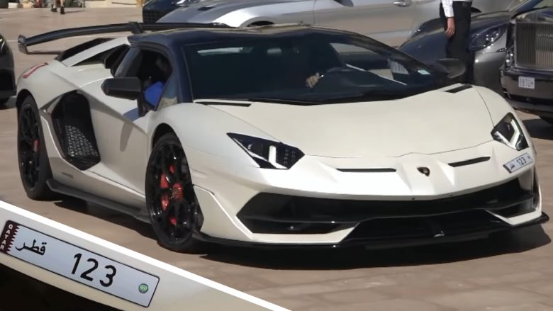 Targat e veturës sportive që kushtojnë 10 milionë euro, Lamborghini Aventador SVJ Roadster “defilon” nëpër rrugët e Monakos