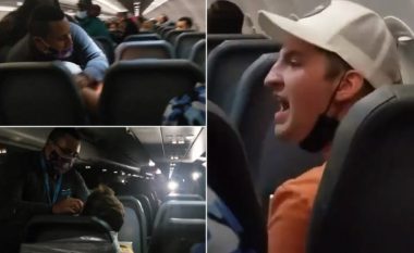 Ngacmoi stjuardesat dhe sulmoi dy pasagjerë, ata e lidhën me shirit ngjitës në ulësen e aeroplanit – policia e arrestoi në aeroportin e Miamit