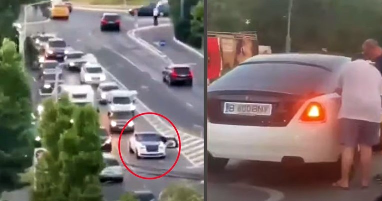 Vetura që kushton 300.000 euro mbetet pa derivate në mes të rrugës, rumuni bllokon rrugën me Rolls-Royce Phantom