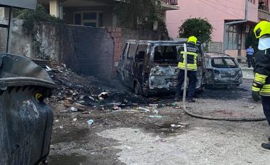Përfshirja e tri veturave nga zjarri në Pejë, Policia jep detajet