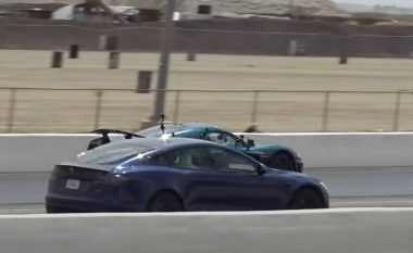 Pamjet nga gara mes dy veturave më të shpejta serike në botë – Nevera vs. Tesla Plaid