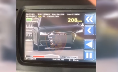 ​Voziti 208 km/h, 21-vjeçarit në Shqipëri i bllokohet vetura luksoze