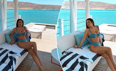 Armina Mevlani merr vëmendjen me pozat e reja në bikini, shfaq linjat atraktive të trupit gjatë pushimeve