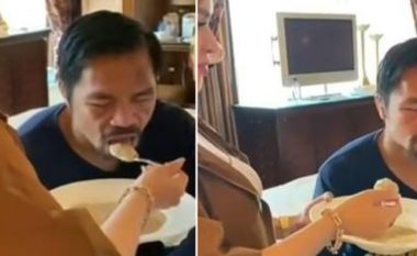 Pacquiao me dëmtime serioze pas humbjes së meçit nga Ugas, mezi hapë sytë dhe ushqehet nga gruaja e tij