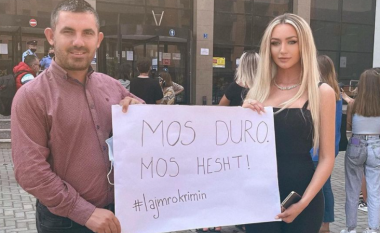Bëri bujë me historinë e saj për trafikimin – ‘Miss Universe’, Tuti Sejdiu e pranishme në protestën e organizuar në Ferizaj për vrasjen e 18-vjeçares