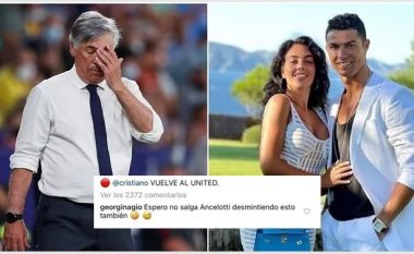 Georgina tallet me Ancelottin, pasi Cristiano nënshkroi me Manchester Unitedin