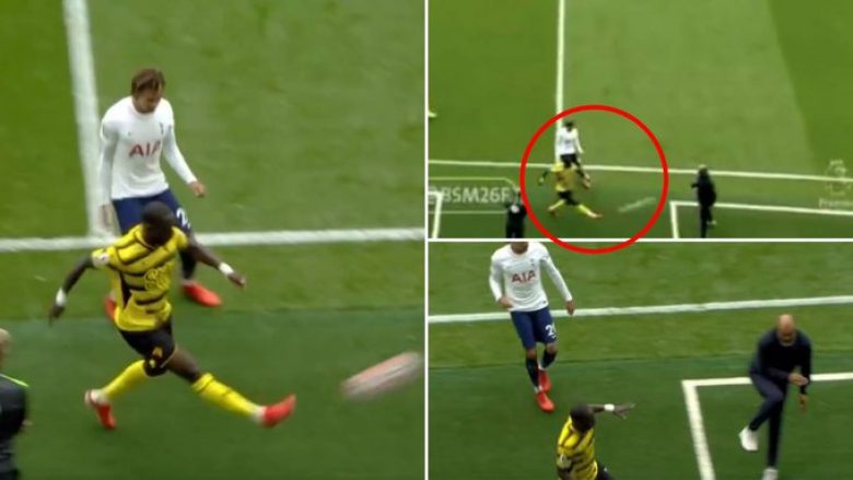 Tifozët besojnë se Sissoko e goditi me qëllim trajnerin e Tottenhamit me top