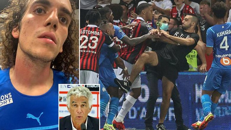 Guendouzi akuzohet se ka gënjyer për shenjat e dhunës në qafën e tij, të shkaktuar në ndeshje mes Nices e Marseilles