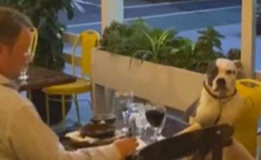 Pronari dhe qeni darkuan së bashku në një restorant, pamjet bëhen virale