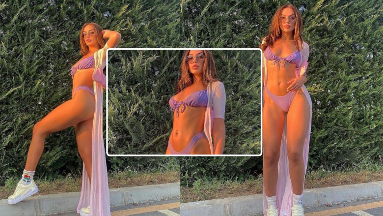 Ana Kabashi mahnit me figurën trupore në fotografitë me bikini
