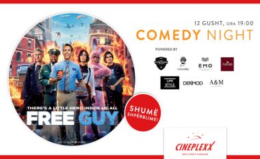 Super-komedia Free Guy arrin në Cineplexx me eventin Comedy Night, ku do të ketë shumë shpërblime