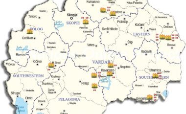 Harta me zjarret aktive në territorin e Maqedonisë së Veriut