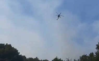 Helikopterë të Armatës në Maqedoni e shuajnë zjarrin në Pasjak