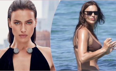 Irina Shayk zhgënjen me figurën trupore në plazh, krahasuar me fotografitë që i publikon në Instagram