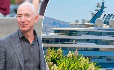 Jahti luksoz me të cilin lundron Jeff Bezos shihet në Sarandë, njeriu më i pasur në botë ndodhet në Shqipëri?