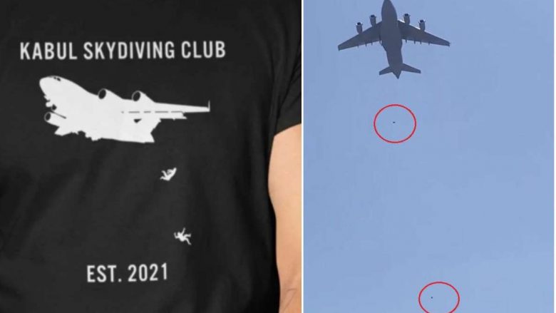 Bizare! Shiten bluza me silueta të njerëzve që ranë nga aeroplanët amerikanë në Afganistan