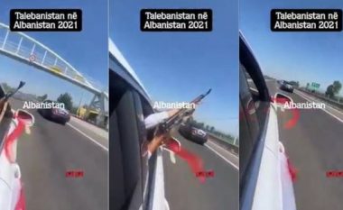 Krushqit nxjerrin kallashnikovin nga vetura dhe zbrazin karikatorin në mes të autostradës në Laç