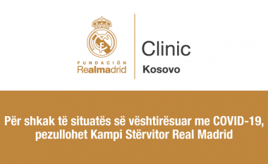 Pezullohet Kampi Stërvitor i Real Madrid Clinic Kosovo