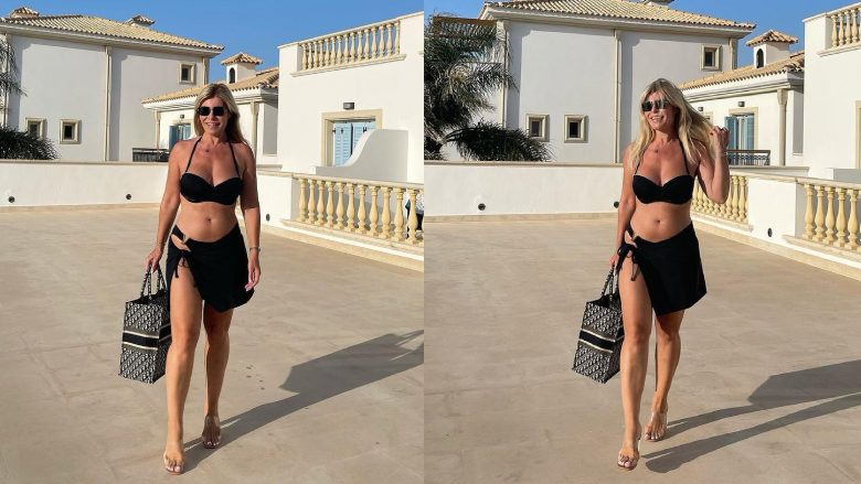Manjola Nallbani pa hezitim tregon linjat trupore, ndërsa pozon në bikini gjatë pushimeve