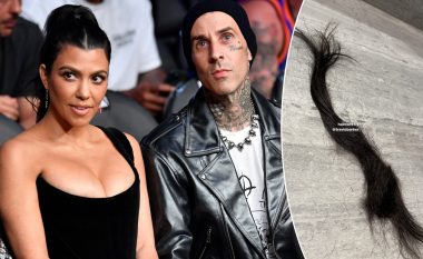 Kourtney Kardashian e lejoi Travis Barker të presë flokët e saj