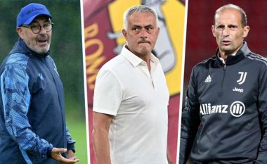 Lufta e ‘Shtatë mjeshtërve’ për titull në Serie A – këto pritet të jenë formacionet e Mourinhos, Allegrit, Sarrit dhe katër të tjerëve