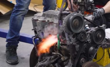 Motori me naftë kthehet në motor me gaz ​​- si duket kur e ngisni?