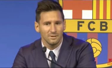 Messi nuk mund t’i ndalë lotët para konferencës për shtyp