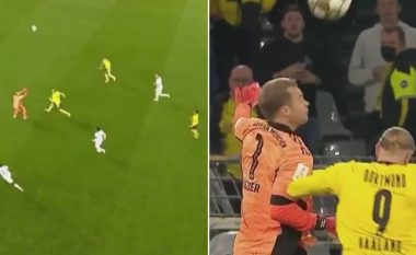 Momenti interesant nga ‘klasikja gjermane’, Neuer mposhti Haalandin në një duel ajror