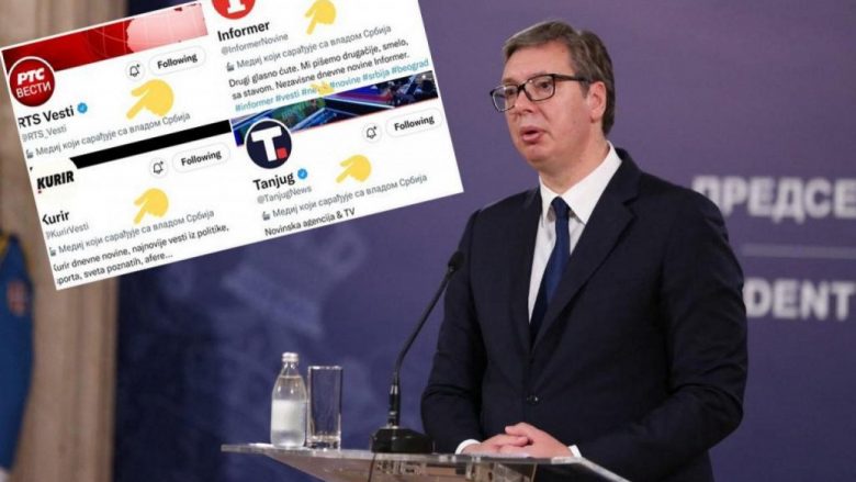 Twitter zbulon emrat e dhjetë mediave që kontrollohen nga Qeveria e Serbisë