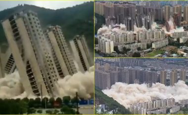 Ndërtimi i rrokaqiejve filloi 10 vjet më parë, por nuk përfundoi kurrë – pamje që tregojnë ‘rrafshimin me tokë të një lagje të tërë’ në Kinë