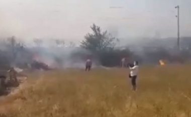 Zjarr në afërsi të Rafinerisë në Shkup