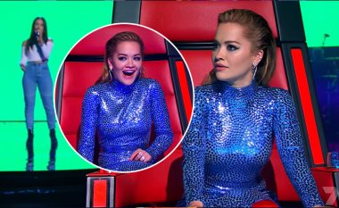 Reagimi befasues i Rita Orës kur konkurrentja në "The Voice Australia" këndon këngën e saj në audicionet e fshehura