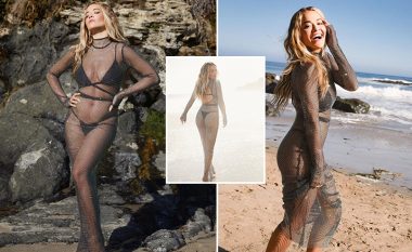 Me poza provokuese nga xhirimet e klipit në Malibu, Rita Ora i gëzohet suksesit të këngës së re