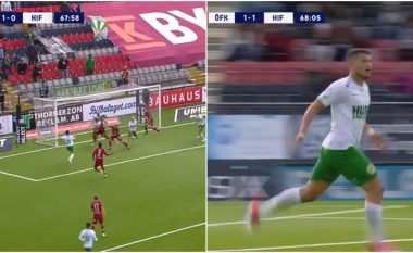 Astri Selmani shpëton Hammarbyn nga humbja me një gol fantastik