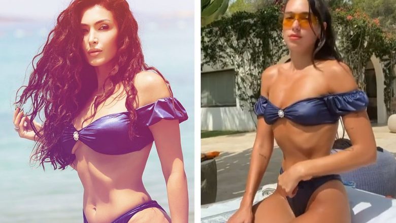 Nora Istrefi shfaqet me të njëjtat bikini si Dua Lipa