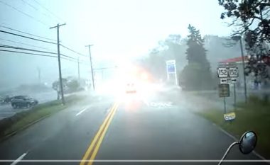 Fuqia shkatërruese e tornados, erërat e forta rrokullisin kamionin në Pensilvani
