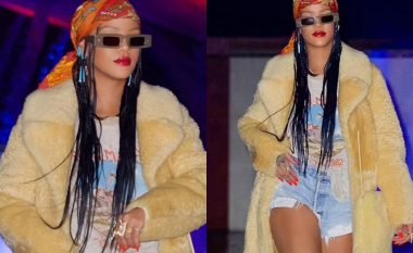 Rihanna ‘mbretëreshë’ e stilit të veshjes, shëtitë rrugëve të Los Angeles me pallto nga Bottega Veneta që ka një vlerë afro 10 mijë dollarë