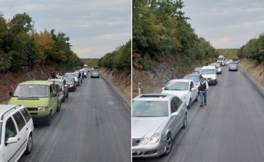 Punimet në rrugë, kolona të gjata nga Gllareva deri te ura e Klinës