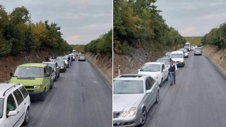 Punimet në rrugë, kolona të gjata nga Gllareva deri te ura e Klinës