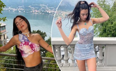 Dua Lipa  tregon sensin e saj të modës, ndërsa realizon poza tërheqëse në ballkon