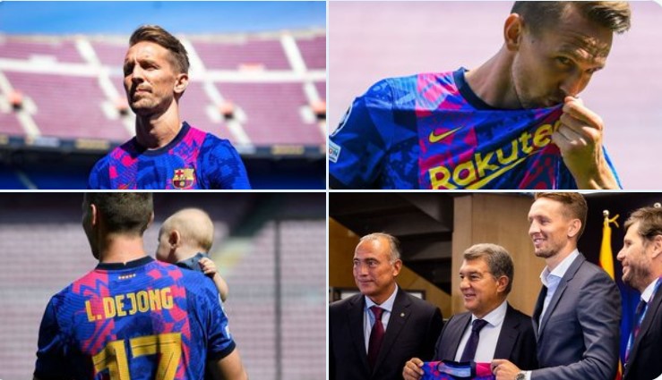 Luuk de Jong prezantohet në Camp Nou: Barça më shumë se një klub, dua të fitojmë trofe