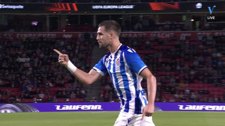 Januzaj shënon gol të bukur në Ligën e Evropës ndaj PSV Eindhoven
