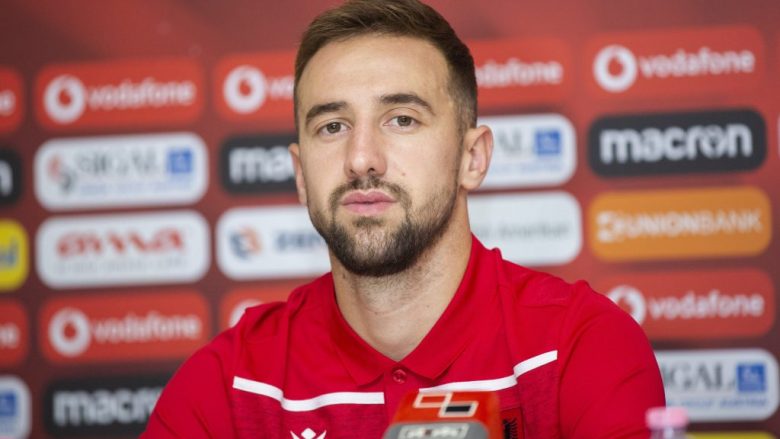Endri Çekiçi ka luajtur si zëvendësues për Shqipërinë në ndeshjen ndaj Hungarisë