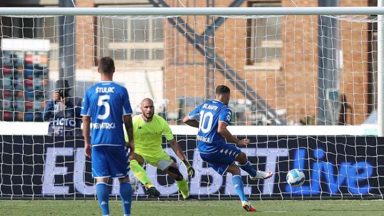 Nedim Bajrami gjen golin e parë në Serie A me Empolin, shënon ndaj Venezias