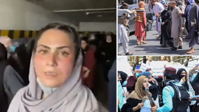 Talebanët ‘mbyllën turmën e grave në bodrum’ për t’i parandaluar që të bashkohen me protestat në Kabul